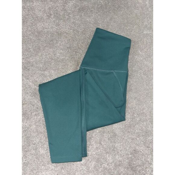 Girlfriend Collective‎ XS cropped Leggings TEAL EUC - Picture 1 of 7